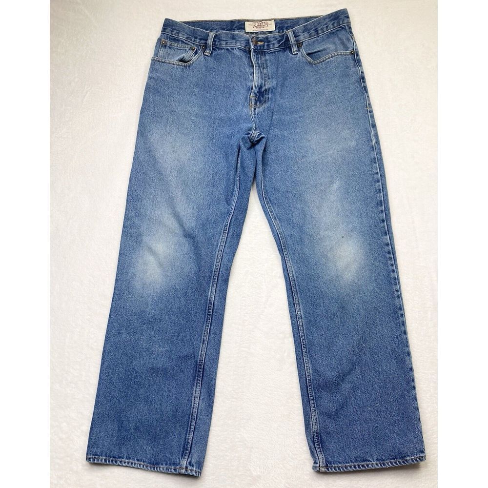 Big Mac Workwear‎ Jeans Mens 36x30 Blue Measures 32x28 Baggy Loose Faded Vintage